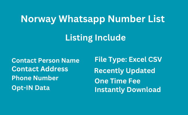 Norway Whatsapp Number List