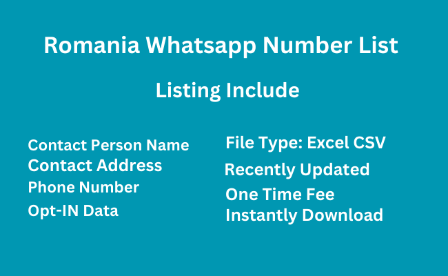 Romania Whatsapp Number List