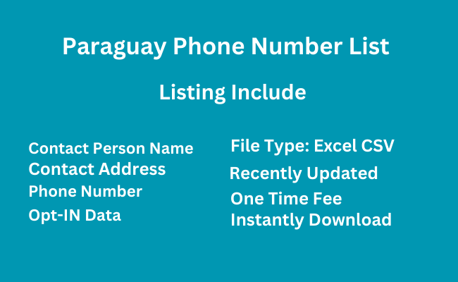 Paraguay phone Number List