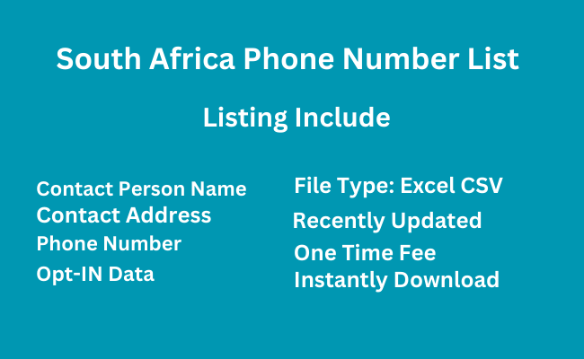 South Africa phone Number List